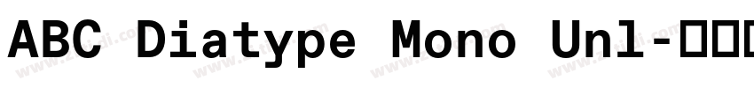 ABC Diatype Mono Unl字体转换